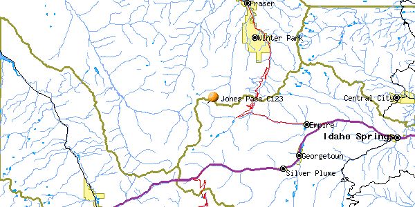 Map placing Jones Pass C-123